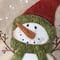 21&#x22; Alpine Collection Red Hat Snowman Stocking